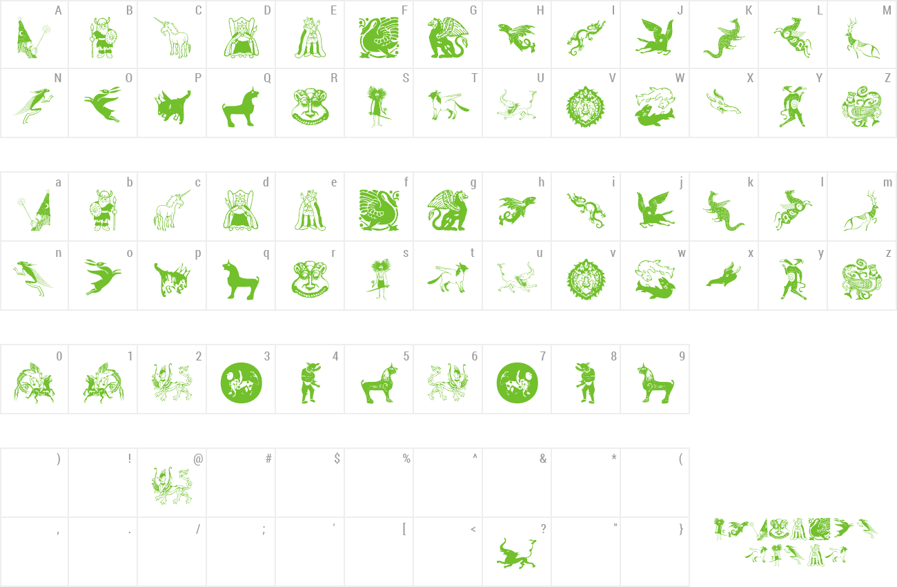 Font Mythological preview